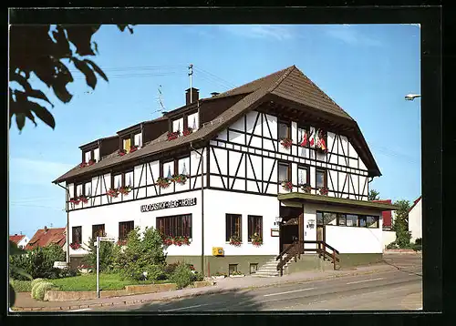 AK Dauchingen, Landgasthof Hotel Fleig mit Strassenpartie