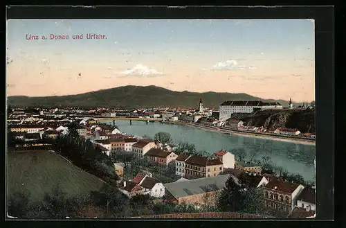 AK Linz a. Donau, Teilansicht mit Urfahr