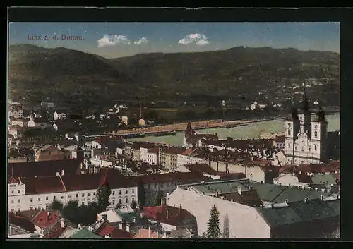 AK Linz a. d. Donau, Teilansicht