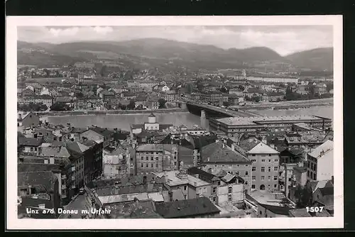 AK Linz a. D., Gesamtansicht mit Urfahr