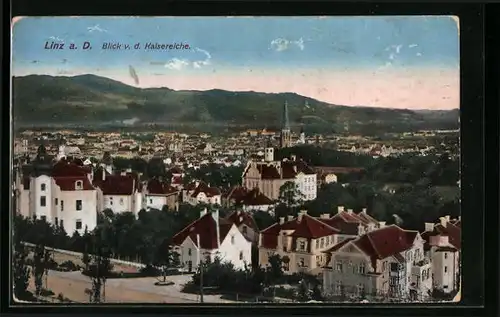 AK Linz a. D., Blick v. d. Kaisereiche