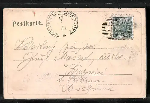 AK Linz /Donau, Calvarienberg mit Gebäuden