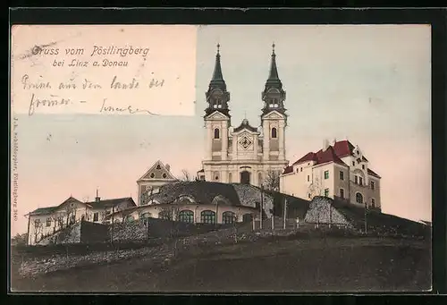 AK Linz /Donau, Kirche auf dem Pöstlingberg