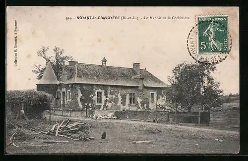 AK Noyant-la-Gravoyère, Le Manoir de la Corbiniere