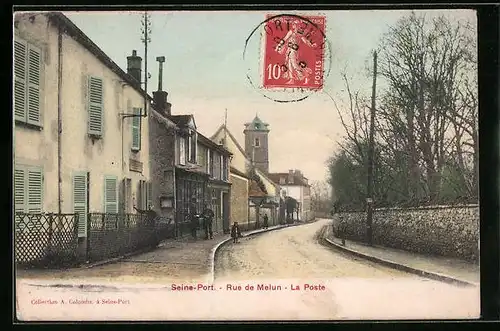AK Seine-Port, Rue de Melun - La Poste