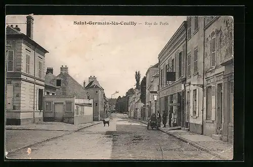 AK Saint-Germain-lès-Couilly, Rue de Paris