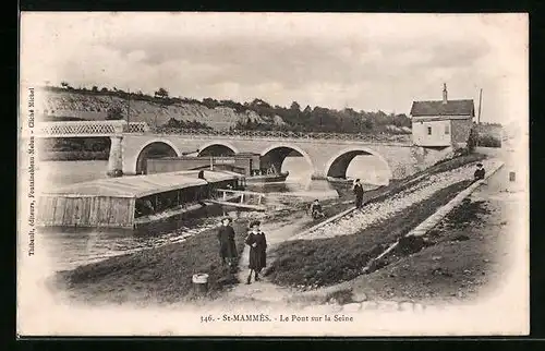 AK St-Mammès, Le Pont sur la Seine