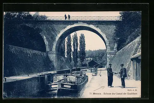 AK Meaux, Ecluse du Canal de Chalifert
