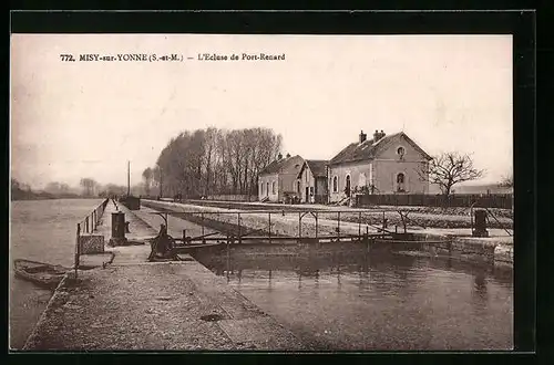 AK Misy-sur-Yonne, L`Ecluse de Port-Renard