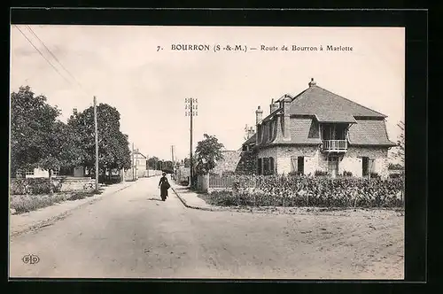 AK Bourron, Route de Bourron a Marlotte