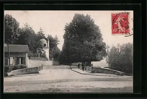 AK Melun, Promenade de Vaux