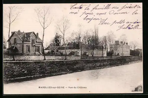 AK Marolles-sur-Seine, Vue du Château