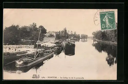 AK Nemours, Le Loing vu de la paserelle