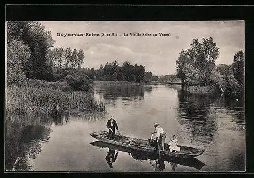 AK Noyen-sur-Seine, La Vieille Seine au Vesoul