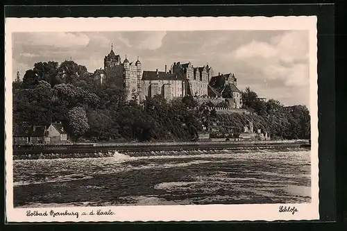AK Bernburg a. d. Saale, Schloss aus der Ferne