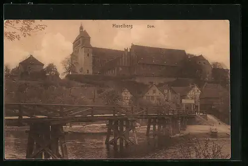 AK Havelberg, Dom vom Havelufer aus