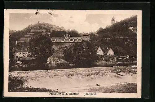 AK Freyburg a. d. Unstrut, Jahnhaus aus der Ferne