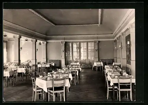 AK Bad Kösen, Sanatorium Ernst Thälmann - Speisesaal