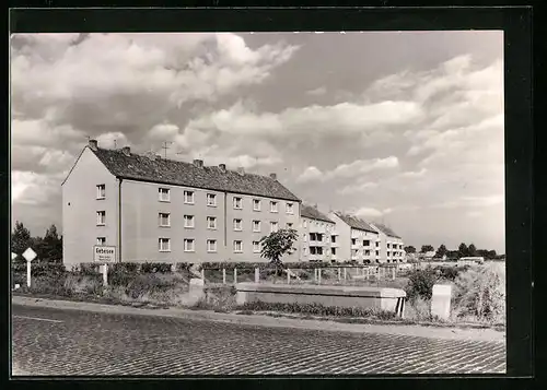 AK Gebesee /Kr. Erfurt, Ortseingang mit Ortsschild