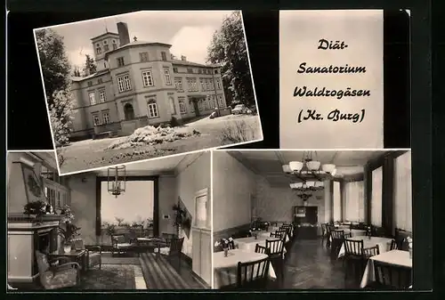 AK Waldrogäsen /Kr. Burg, Diätsanatorium - Gebäude, Innen