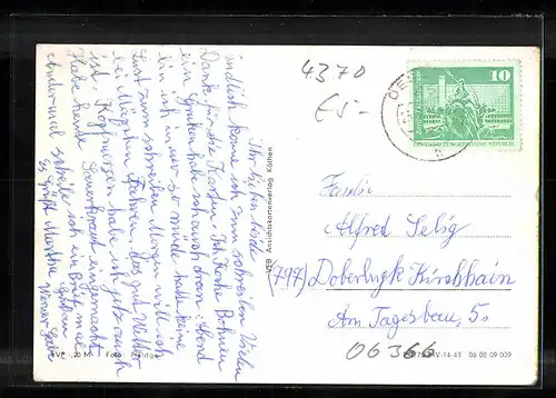 AK Köthen /Anh., Ernst-Thälmann-Strasse mit HO Haus der Technik