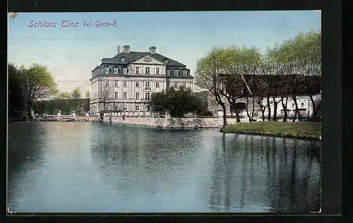 AK Gera, Schloss Tinz vom Wasser aus