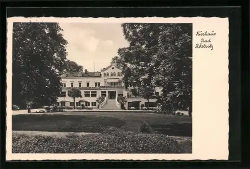 AK Bad Köstritz, Grünanlagen vor dem Kurhaus