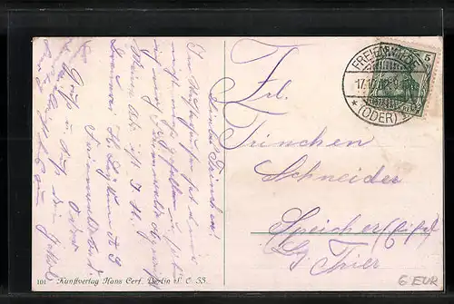 AK Freienwalde A. O., Gesundbrunnen und Anlage