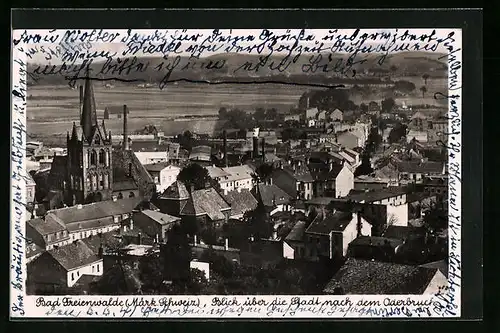 AK Bad Freienwalde /Märkische Schweiz, Ortspartie mit dem Oderbruch