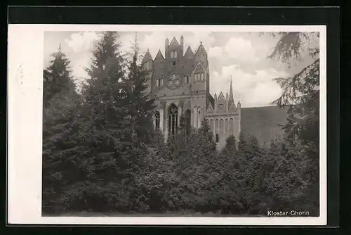 AK Kloster Chorin, Blick auf die Klosterfront