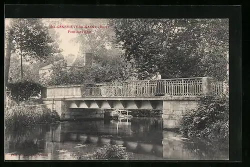 AK Ste-Geneviève-les-Gasny, Pont sur l`Epre