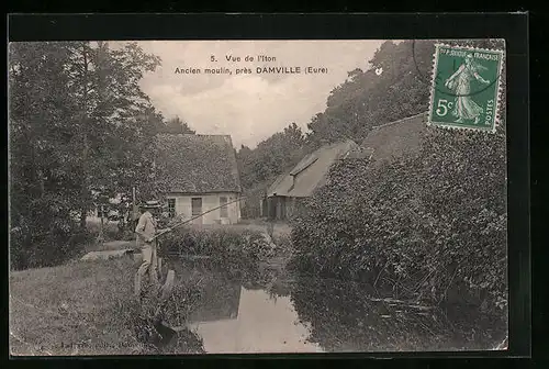 AK Damville, Ancien Moulin, Vue de l`Iton