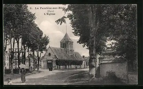 AK La Ferrière-sur-Risle, L`Église