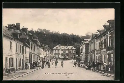 AK La Rivière-Thibouville, Cafe Francais et Cafe Billard Epruche