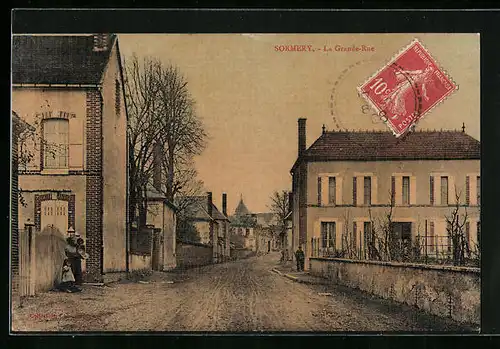 AK Sormery, La Grande-Rue