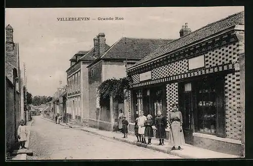 AK Villeblevin, Grande Rue