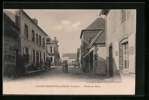 AK Cudot-Sainte-Alpais, Grande Rue