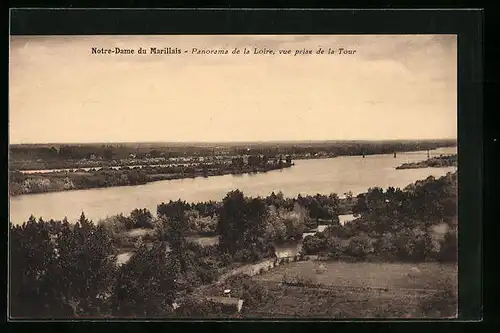AK Notre-Dame du Marillais, Panorama de la Loire, vue prise de la Tour