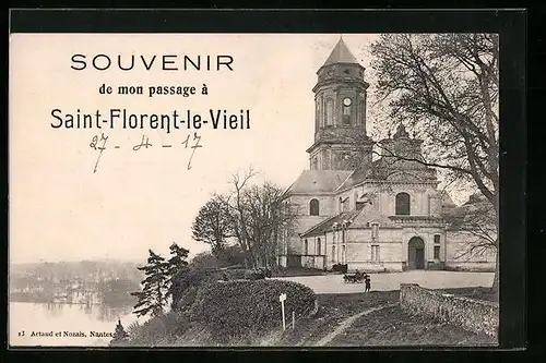 AK Saint-Florent-le-Vielil, Souvenir de mon passage