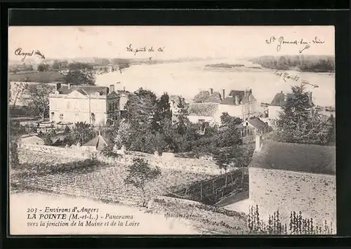 AK La Pointe, Panorama ers la jonction de la Maine et de la Loire