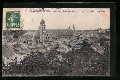 AK Fontevrault, Ancienne Abbaye, vue d'ensemble