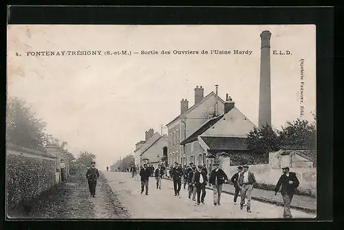 AK Fontenay-Trésigny, Sortie des Ouvriers de l`Usine Hardy