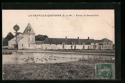 AK La Chapelle-Gauthier, Ferme de Grandvillier