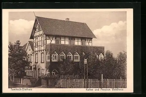 AK Tambach-Dietharz, Cafe u. Pension Waldhaus