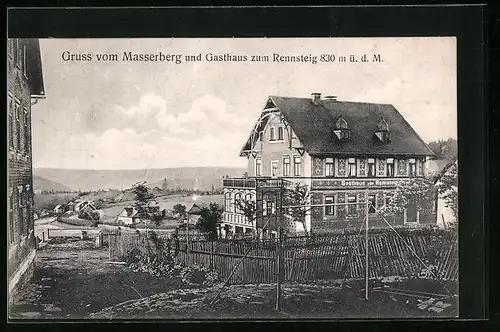 AK Masserberg, Gasthaus zum Rennsteig