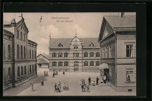 AK Waltershausen, Strassenpartie zwischen den drei Schulen