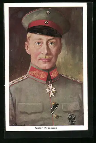 AK Kronprinz Wilhelm von Preussen mit Orden