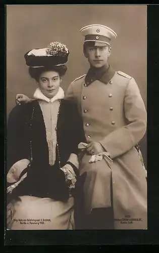 AK Kronprinz Wilhelm von Preussen mit seiner Cecilie