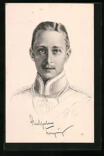 AK Portrait des Kronprinzen Wilhelm von Preussen