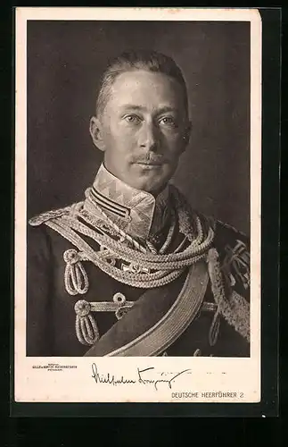 AK Kronprinz Wilhelm von Preussen mit Schärpe
